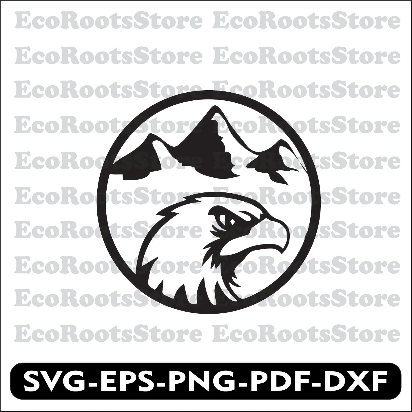 Eagle SVG EPS PNG PDF DXF Cutting File