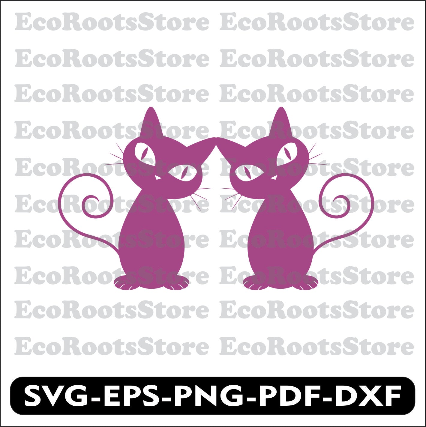 Cats SVG EPS PNG PDF DXF Cutting File