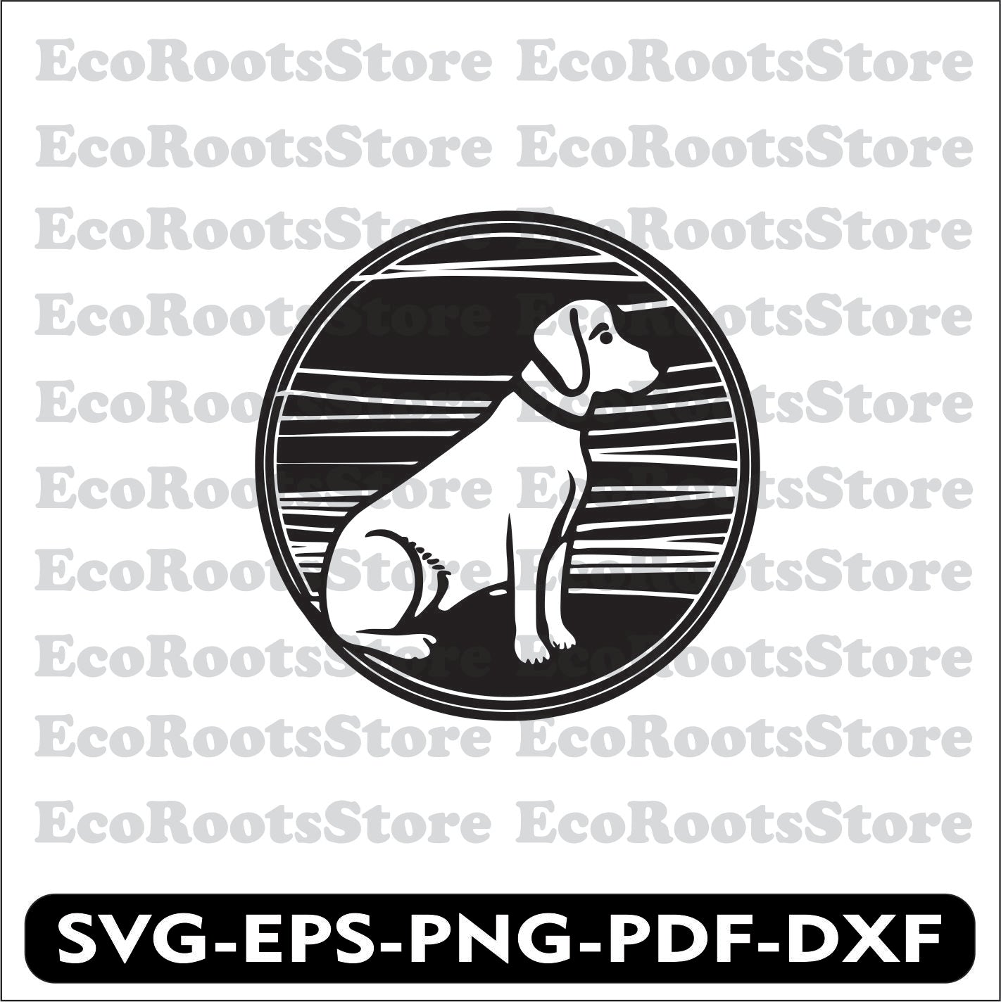 Dog SVG EPS PNG PDF DXF Cutting File