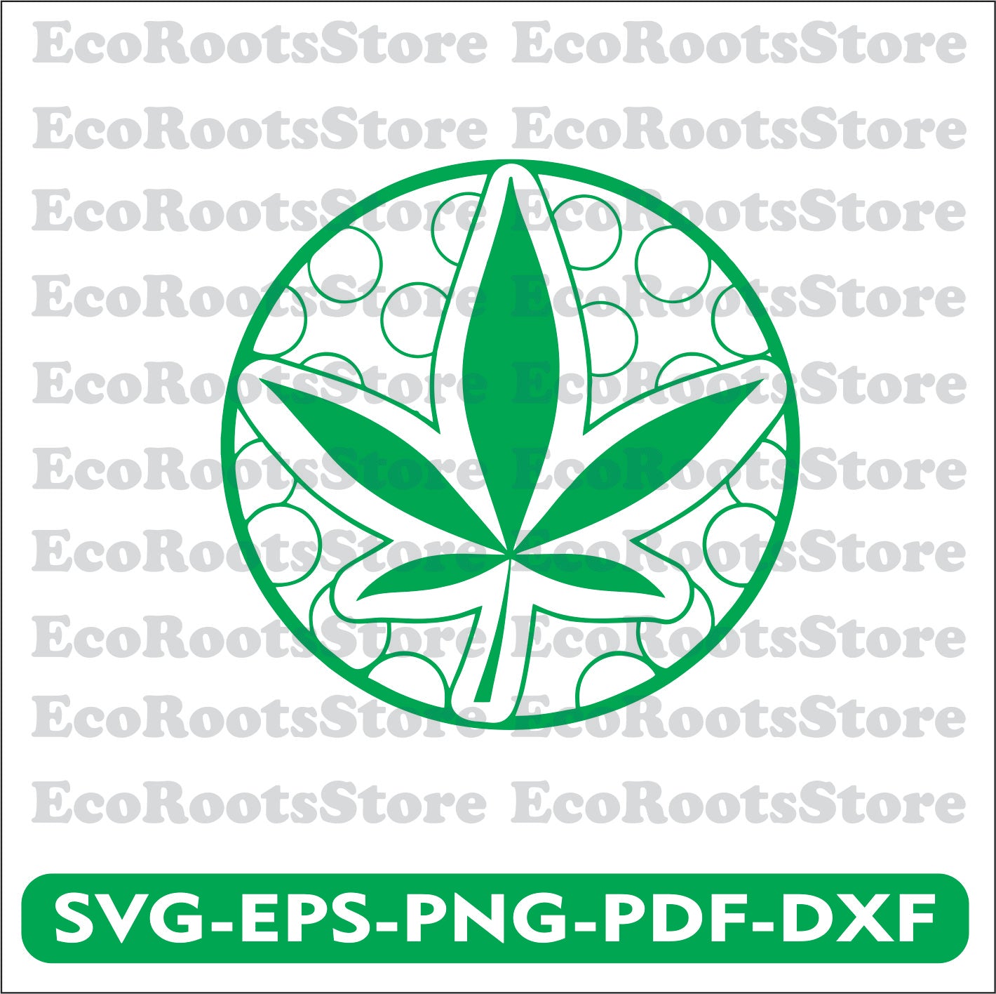 Leaf Marijuana SVG EPS PNG PDF DXF Cutting File