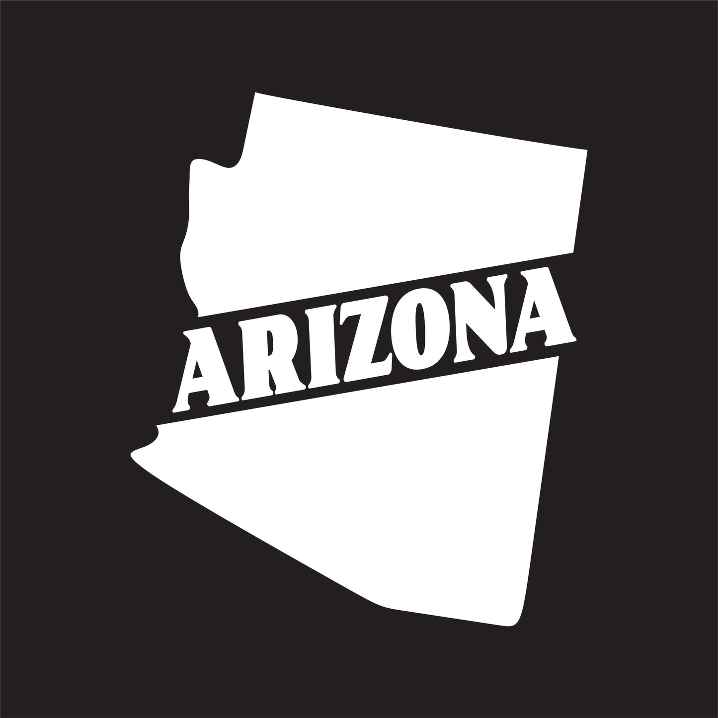 Arizona State Decal Sticker - FREE shipping