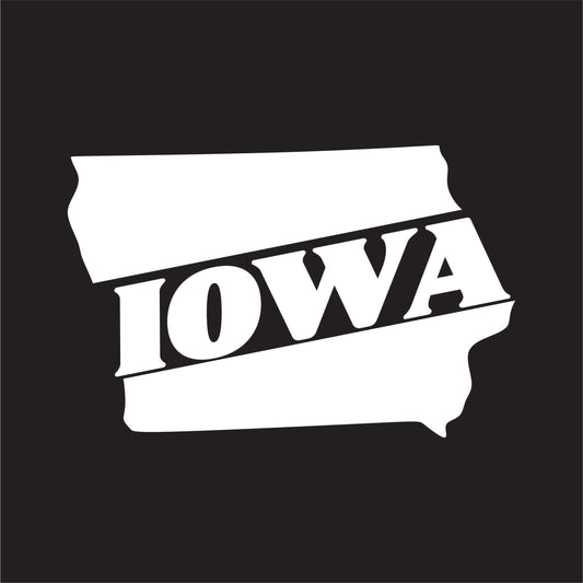 Iowa State Decal Sticker - FREE shipping