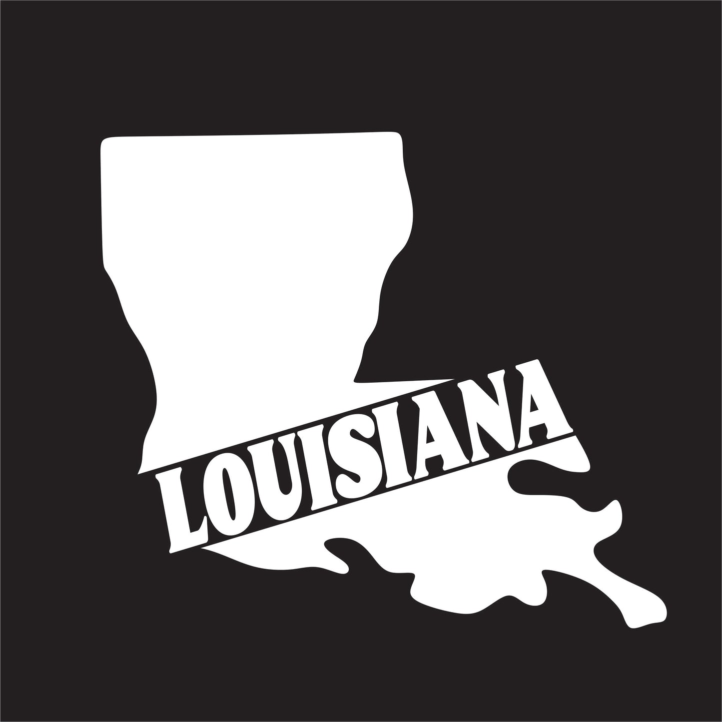 Louisiana Decal Sticker - FREE shipping