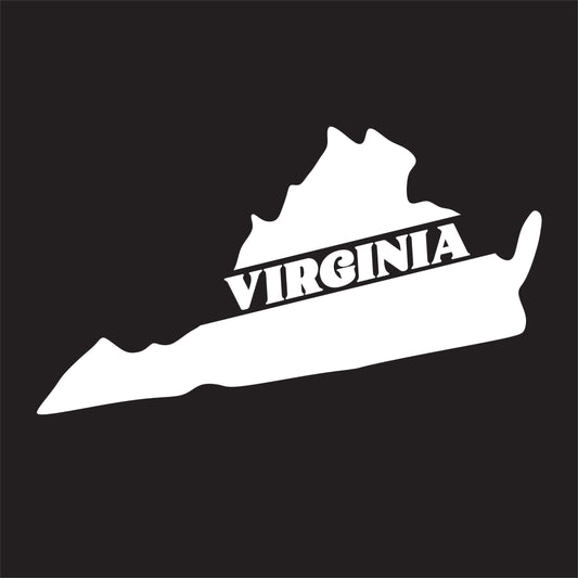 Virginia State Decal Sticker - FREE shipping