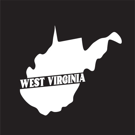 West Virginia State Decal Sticker - FREE shipping