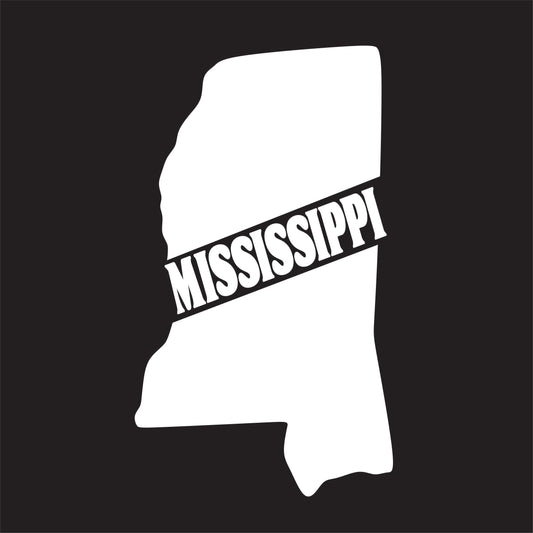 Mississippi State Decal Sticker - FREE shipping
