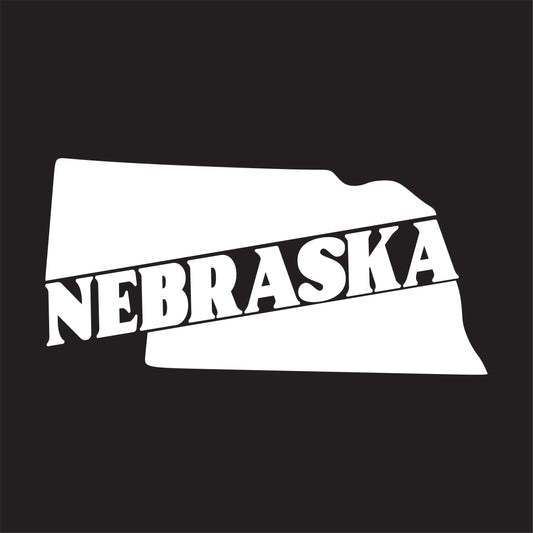 Nebraska State Decal Sticker - FREE shipping