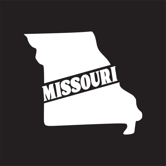 Missouri State Decal Sticker - FREE shipping