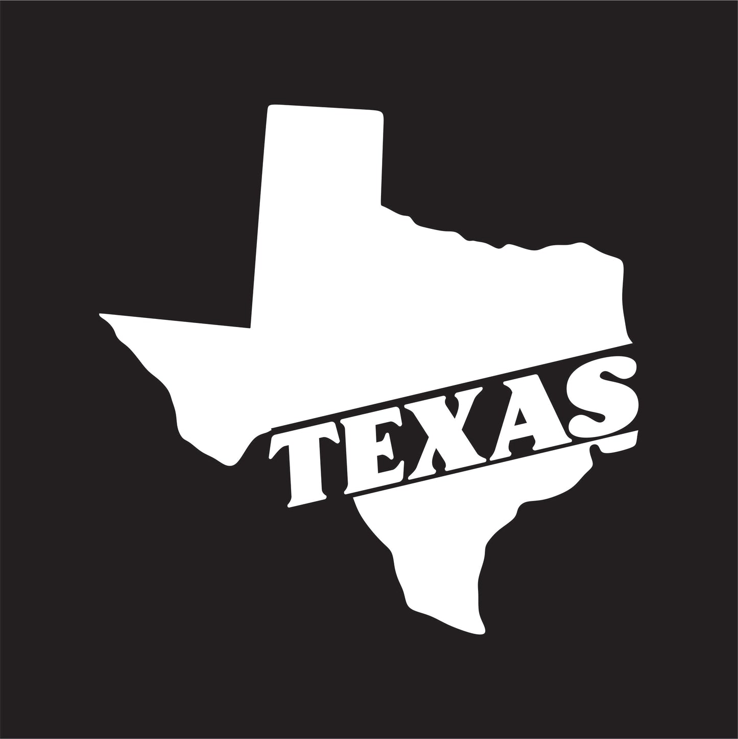 Texas State Decal Sticker - FREE shipping