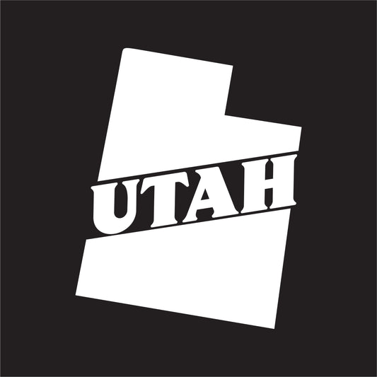 Utah State Decal Sticker - FREE shipping