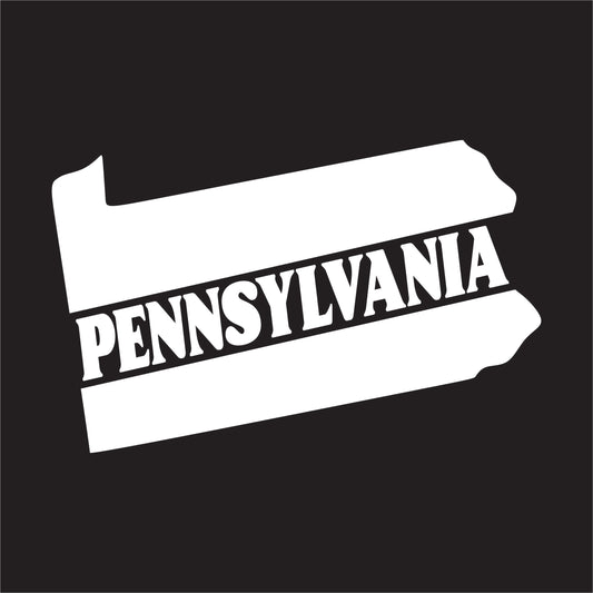 Pennsylvania State Decal Sticker - FREE shipping