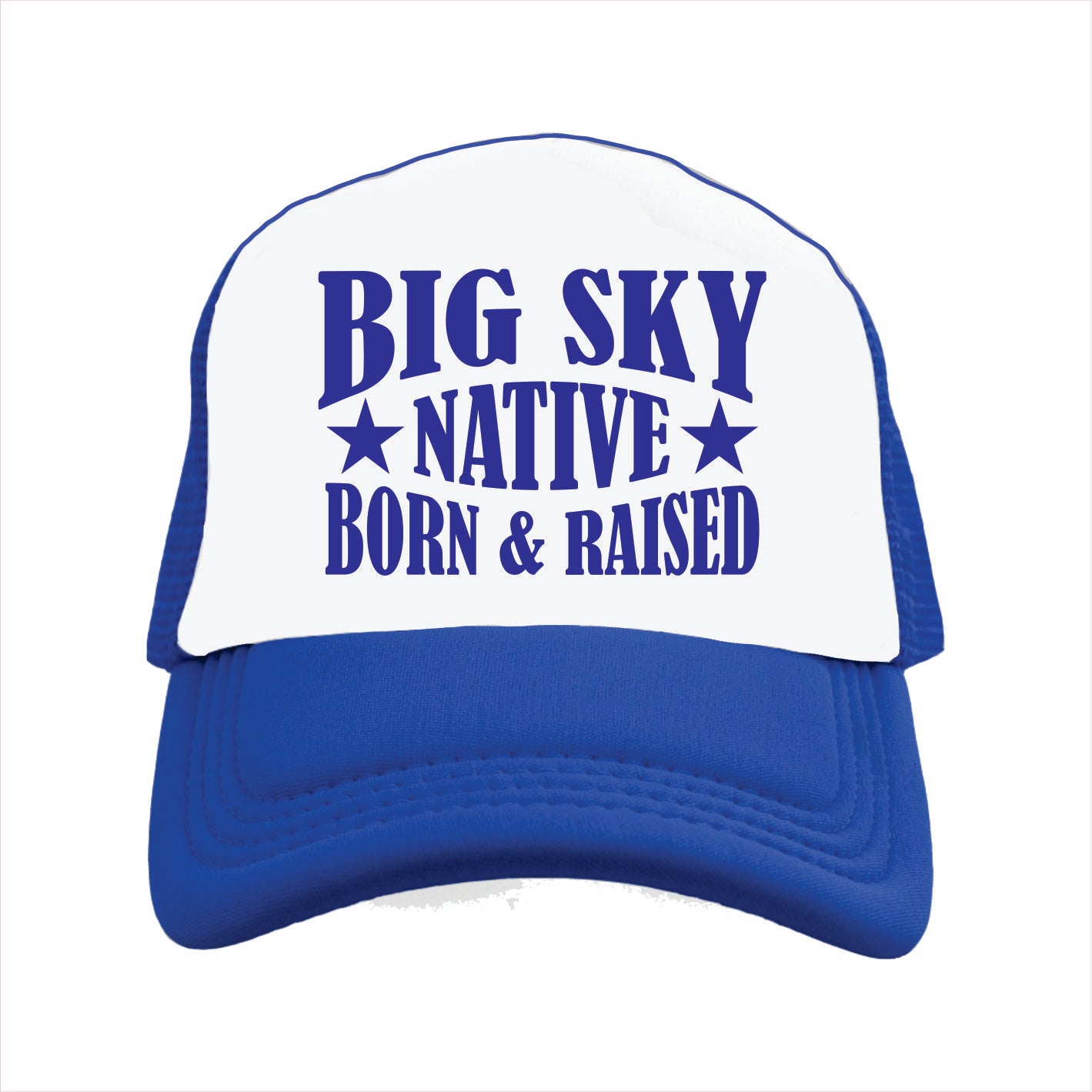 Big Sky Montana USA Hat - Trucker Hat & Vintage Washed Baseball Cap