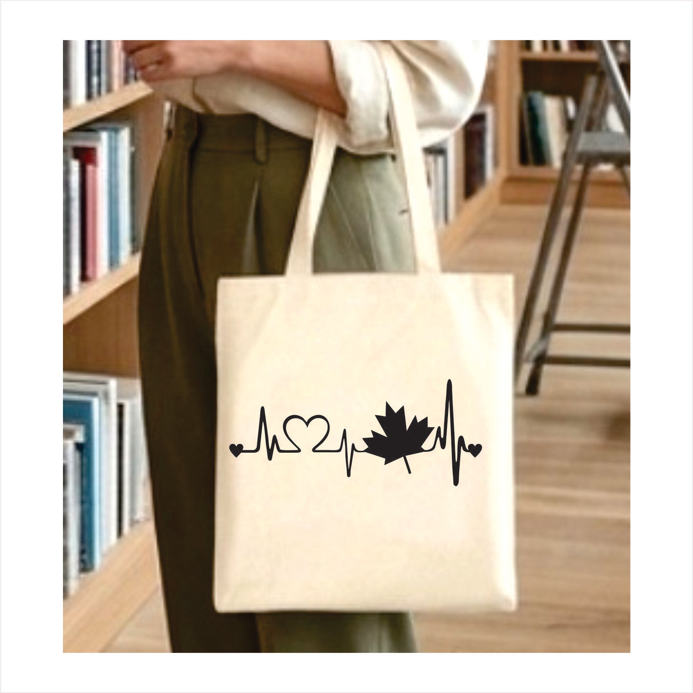 Canada Heartbeat tote bag 1