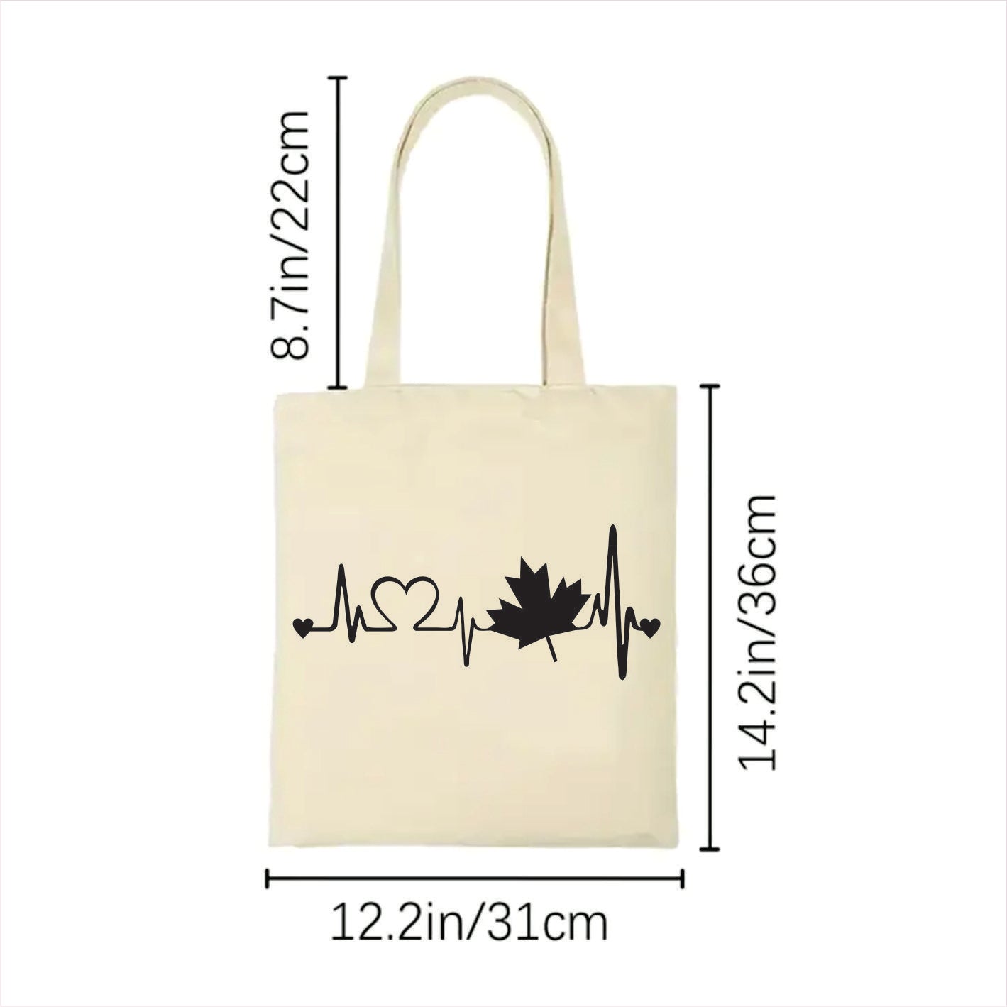 Canada Heartbeat tote bag 2