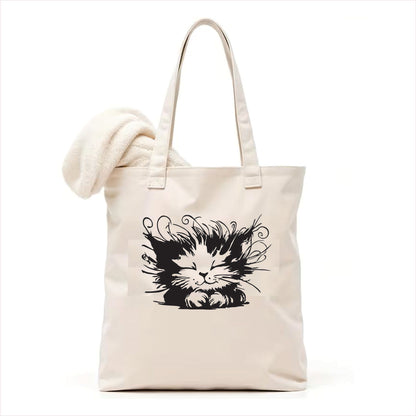 Cute cat tote bag 3