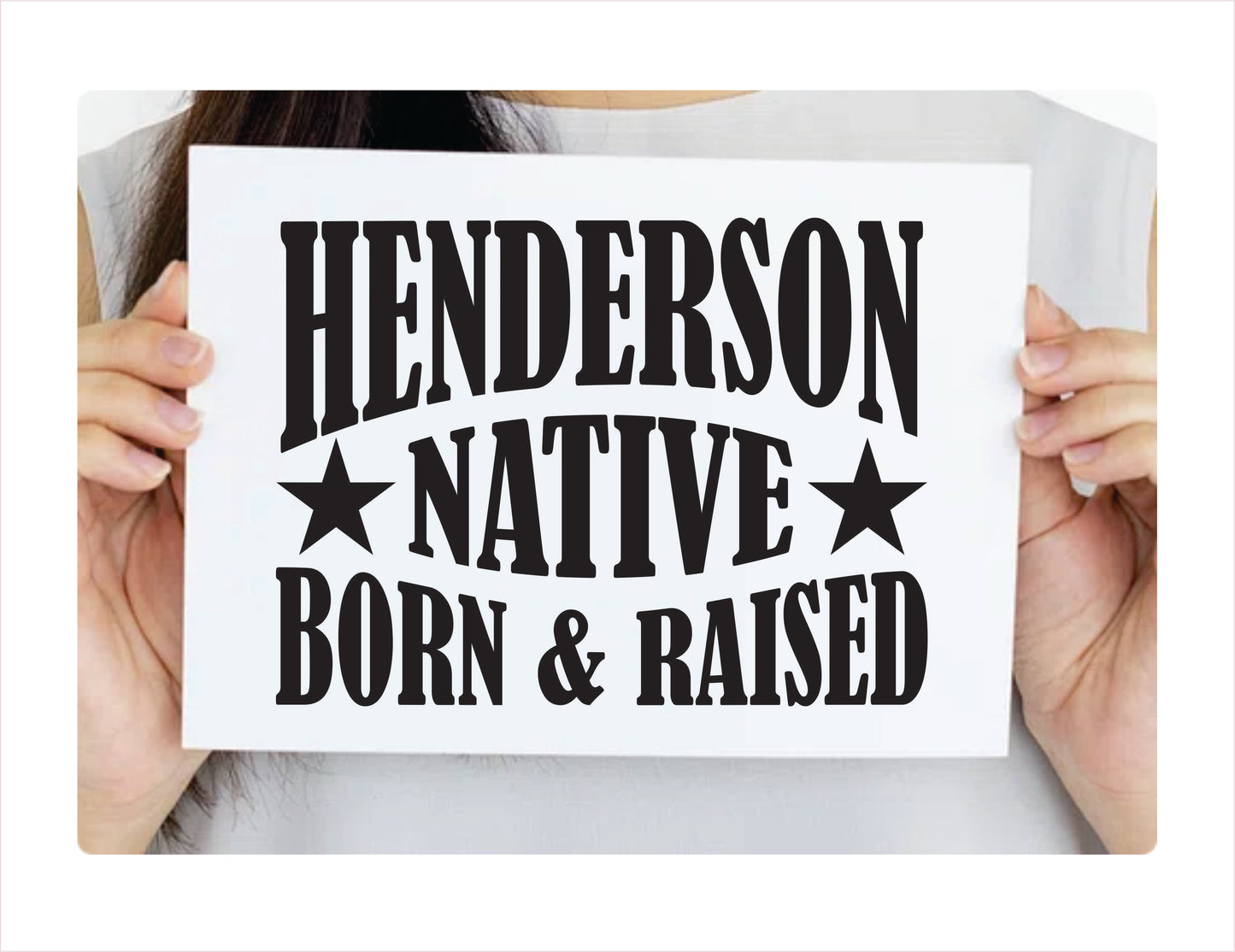 Henderson Native Born Raised Nevada City USA Decal