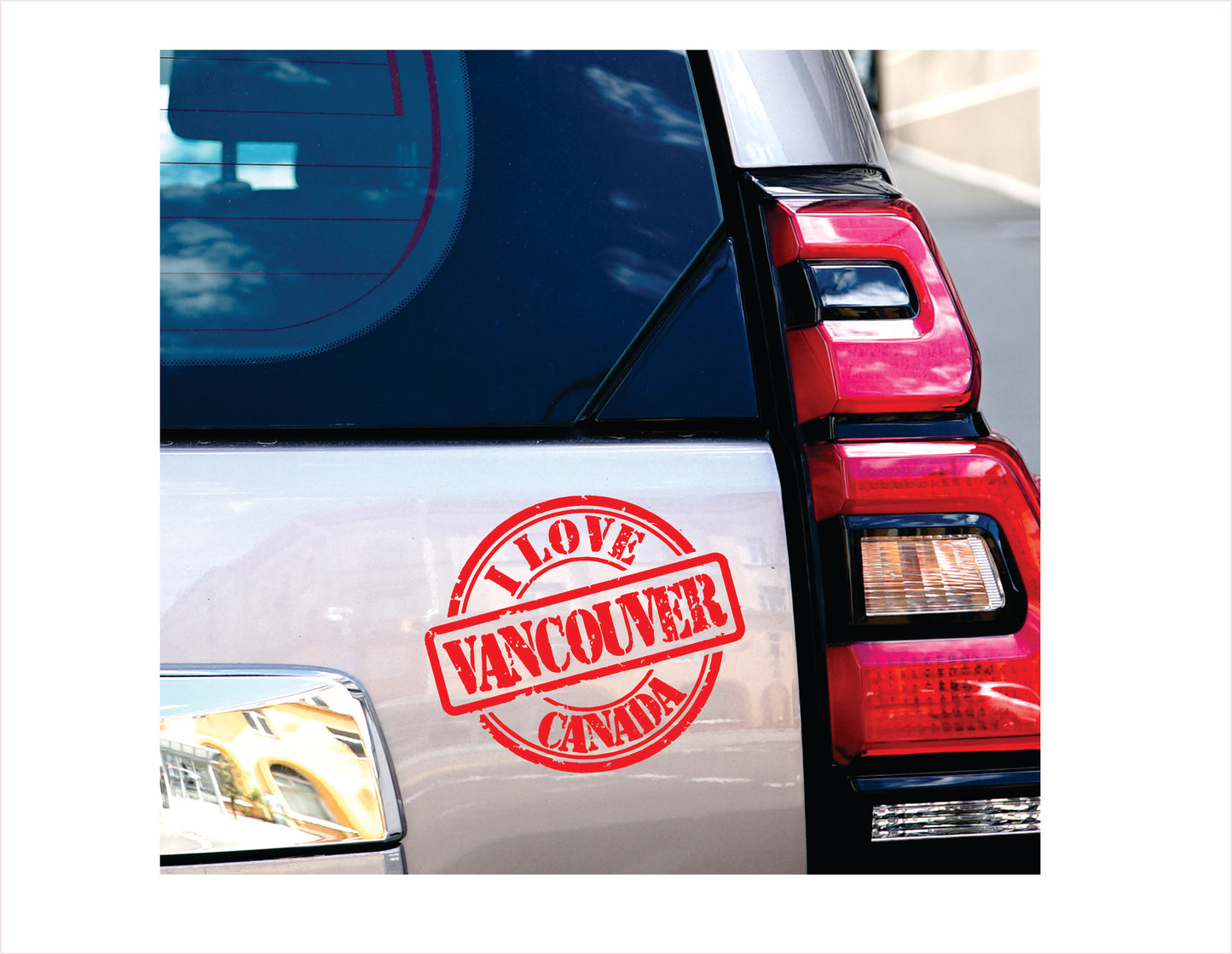 I love Vancouver Canada red Decal Sticker