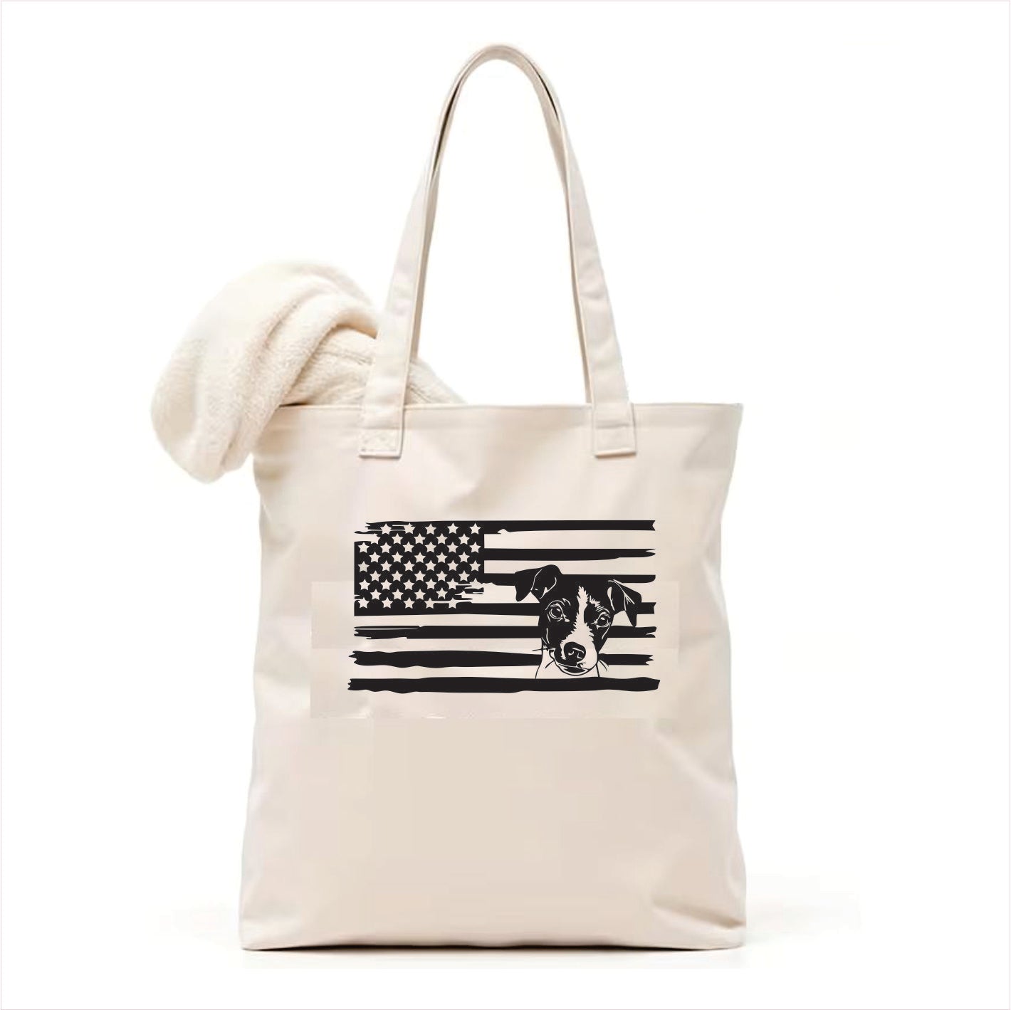 Jack Russell Terrier dog tote bag usa 3