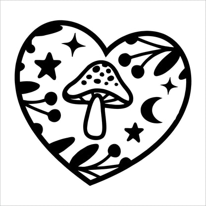 Mystic Mushroom Vinyl Decal Sticker