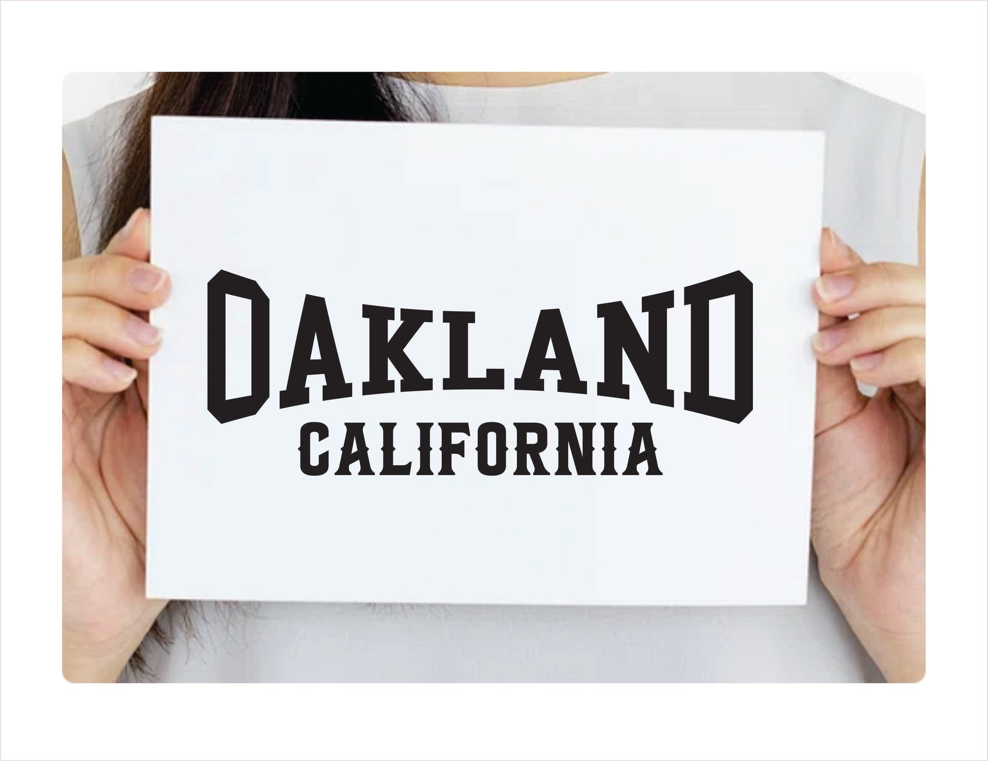 Oakland California black Decal Sticker