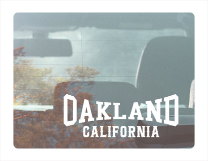 Oakland California white Decal Sticker