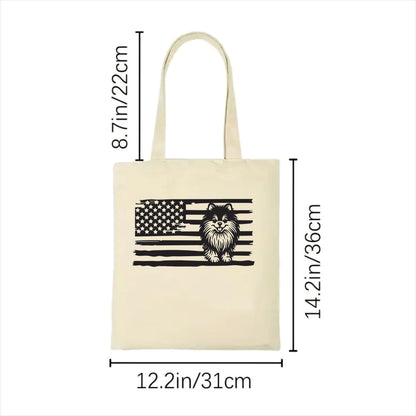 Pomeranian dog tote bag usa 2