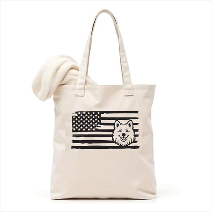 Samoyed dog tote bag usa 3