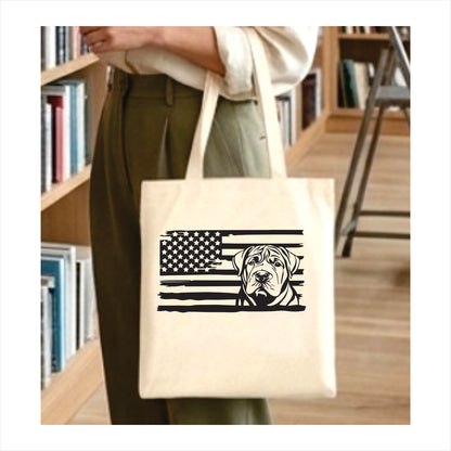Shar Pei dog tote bag usa 1
