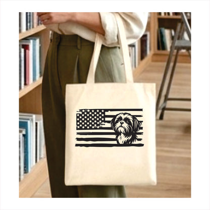 Shih Tzu dog tote bag usa 1