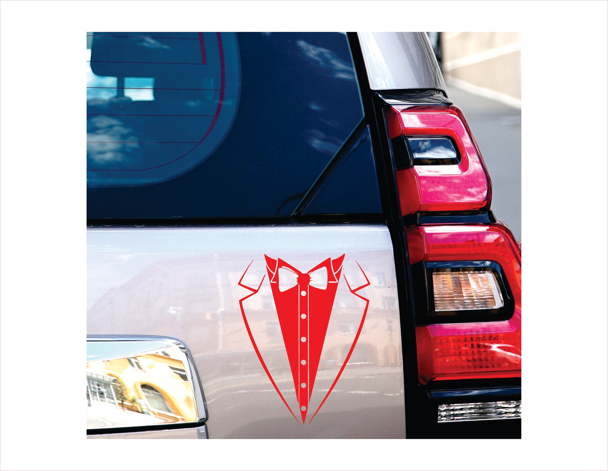 Tux shirt Red Vinyl Decal Sticker