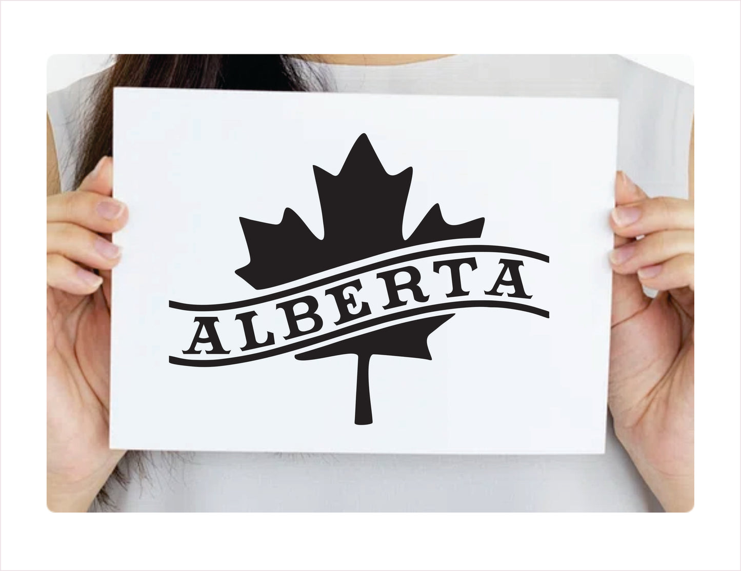 Alberta Canada Black Decal Sticker