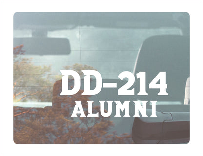 DD-214 Alumni Decal Sticker - FREE shipping