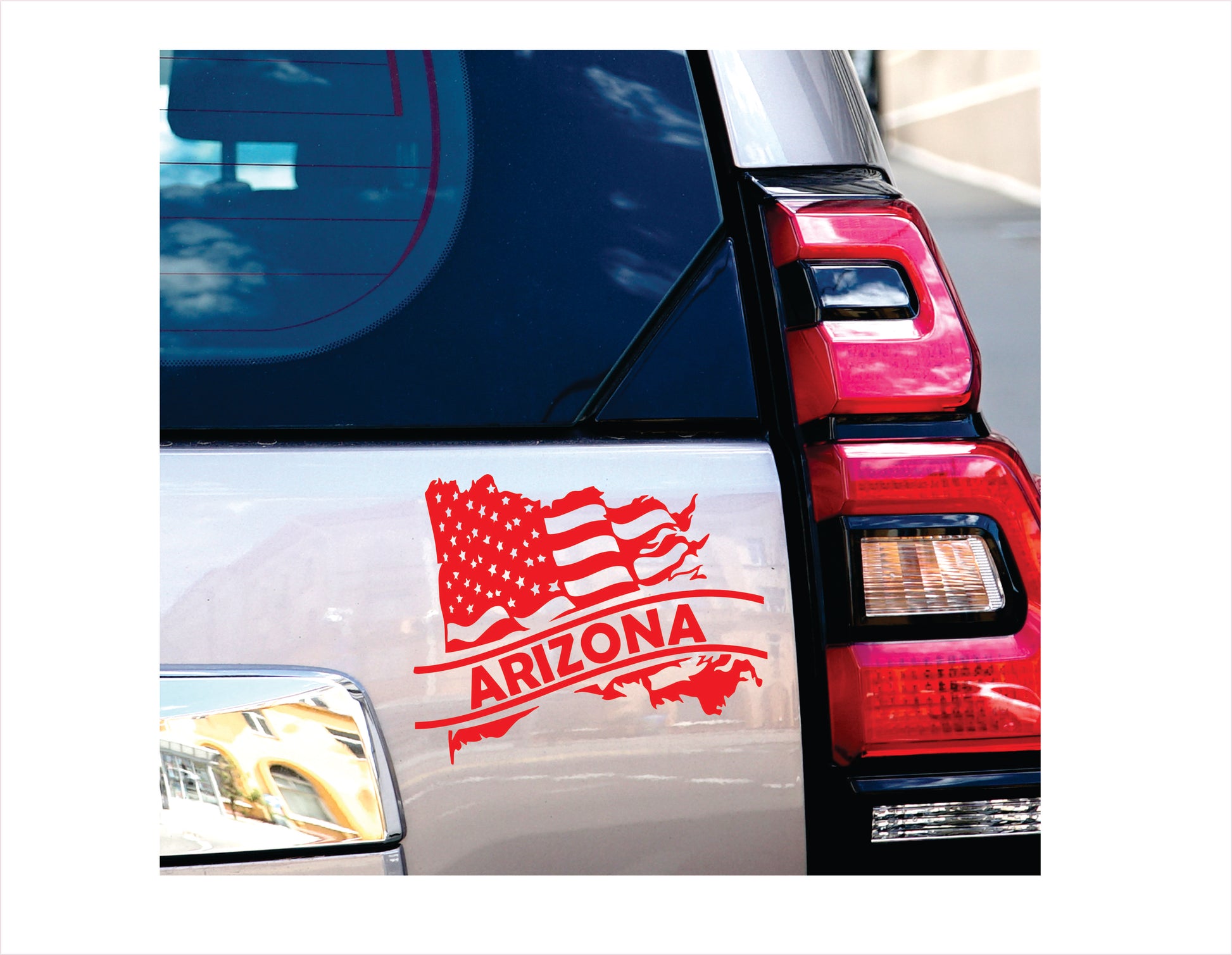 Arizona State Usa Red Decal Sticker