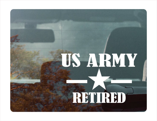 US ARMY RETIRED Decal Sticker - FREE shipping