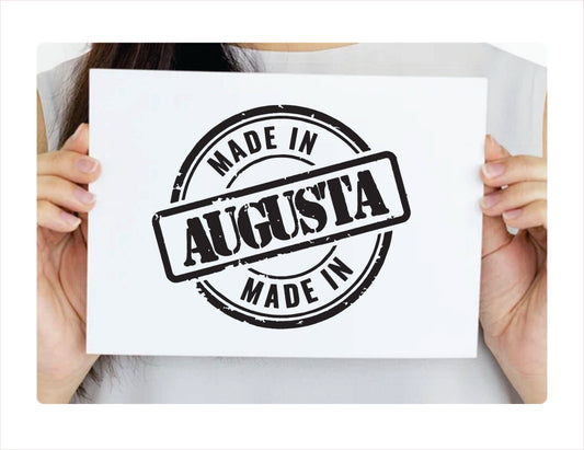 Made in Augusta Maine Usa decal sticker black decal