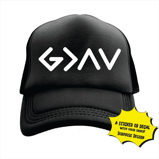 God is Greater Trucker Hat Cap