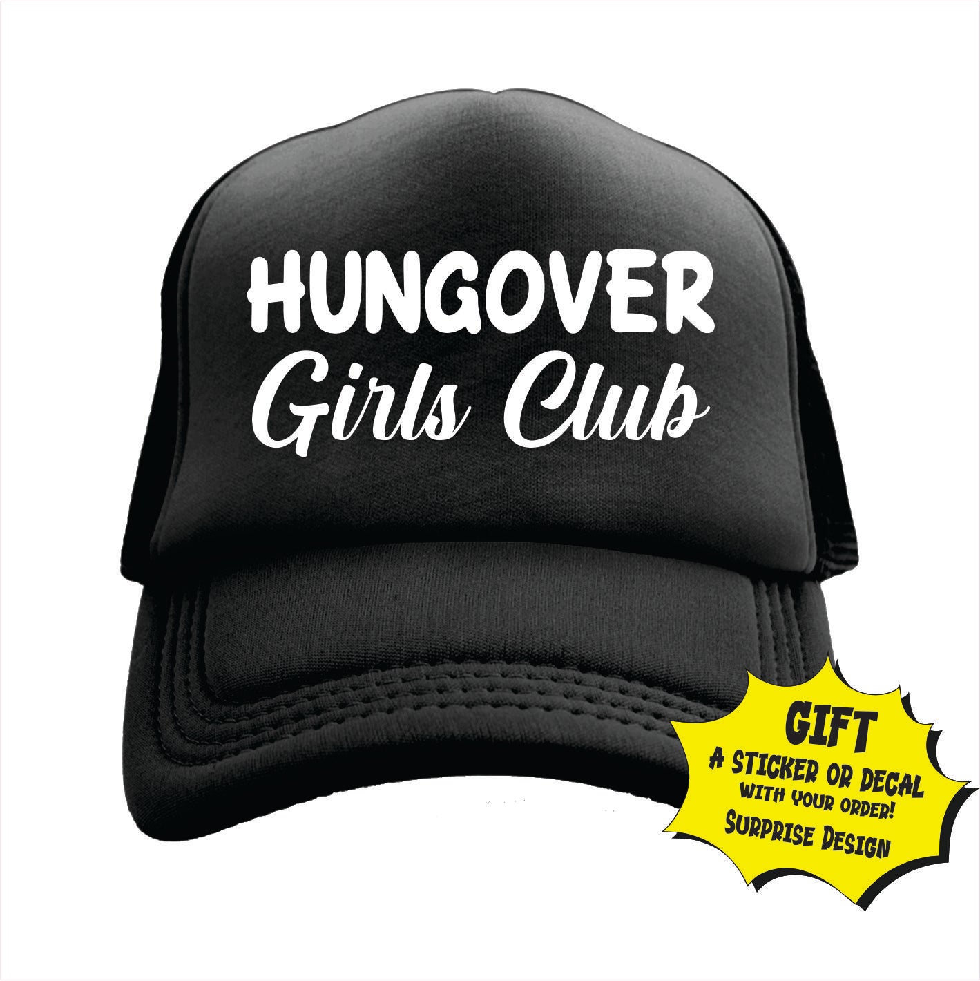 Hungover Girls Club Trucker Hat Cap