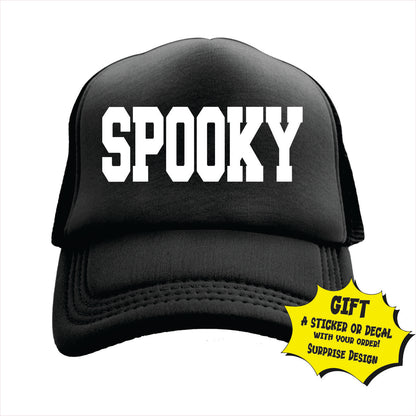 Spooky Trucker Hat Cap