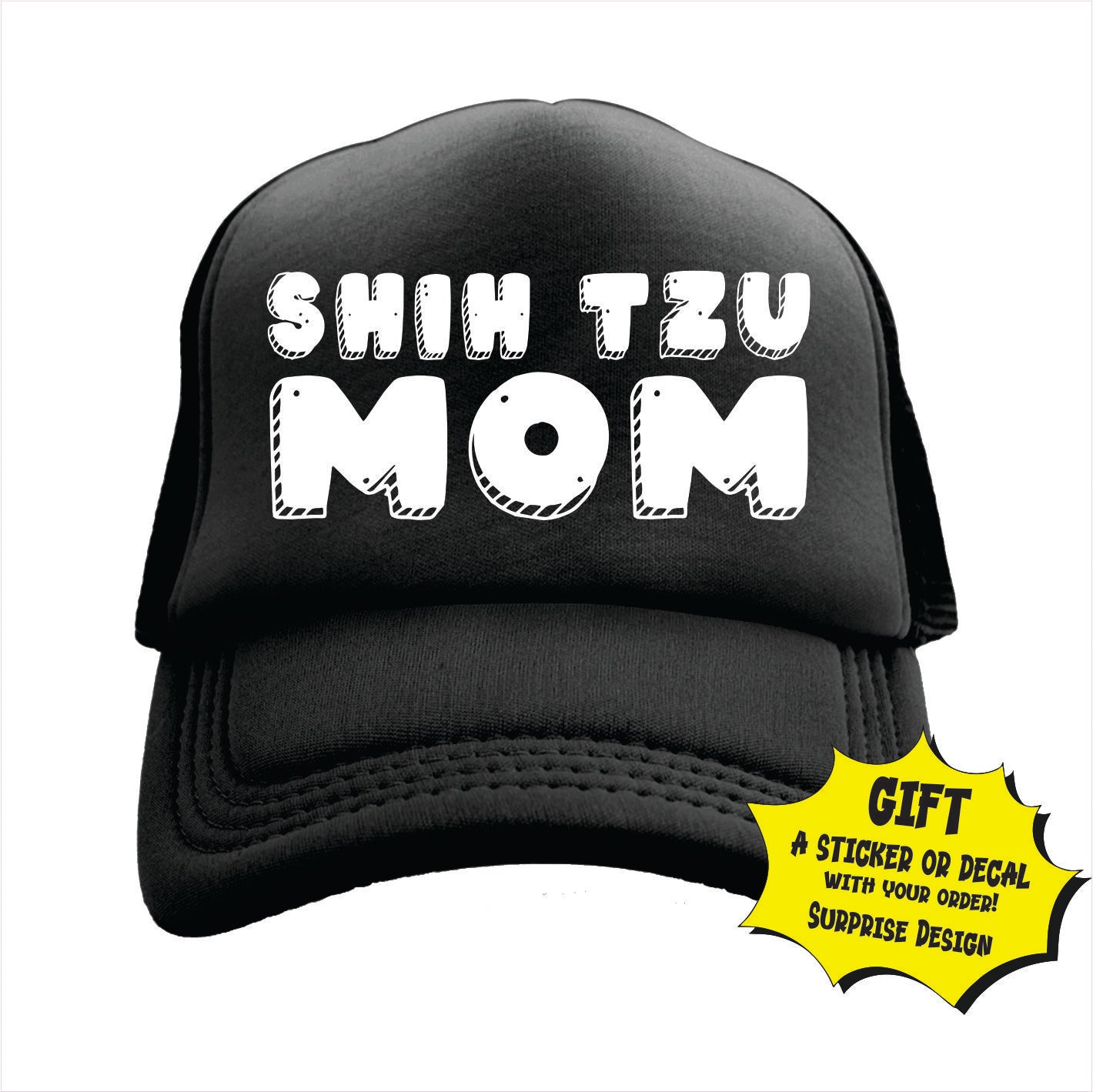 Shih Tzu Mom Trucker Hat Cap