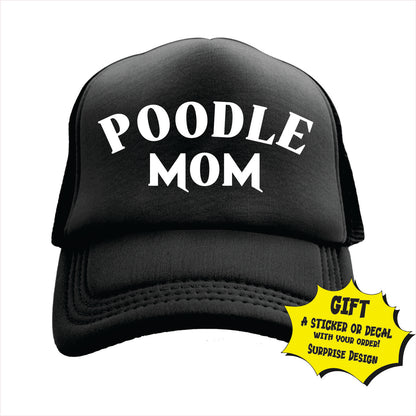 Poodle Mom Trucker Hat Cap