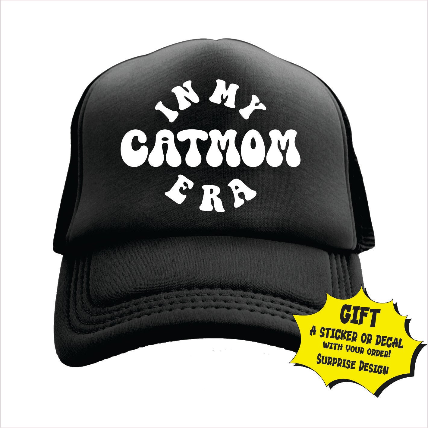 In my cat mom era Trucker Hat Cap