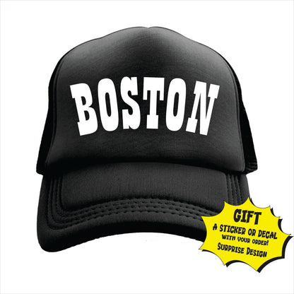 Boston Trucker Hat Cap