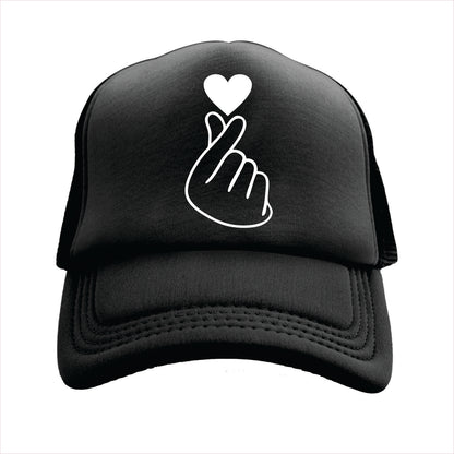 Korean Heart Trucker Hat Cap