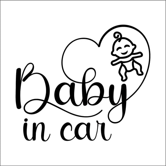 Baby in Car Decal Sticker