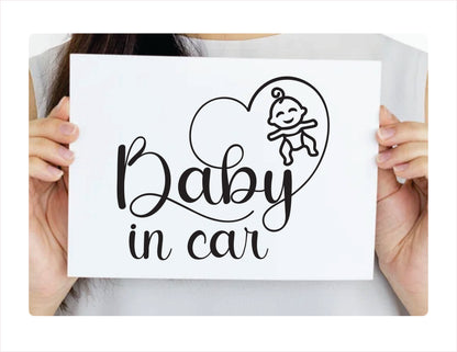 Baby in Car Decal Sticker  FREE shipping