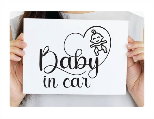 Baby in Car Decal Sticker  FREE shipping