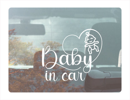 Baby in Car Decal Sticker  FREE shipping