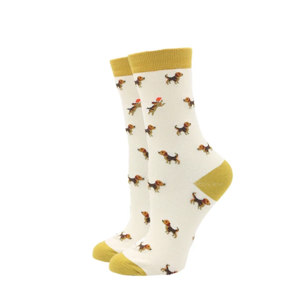 beagle socks for women from ecorootstore