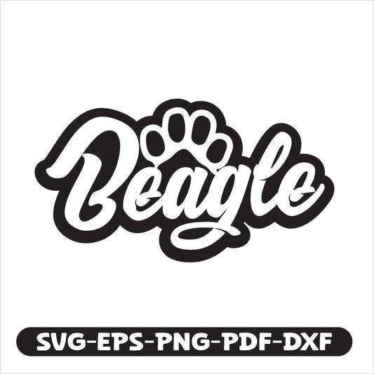 Beagle paw SVG EPS PNG PDF DXF Cutting