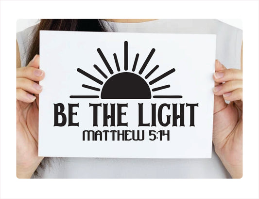 Be the light Decal Sticker - FREE shipping